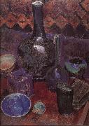 Delaunay, Robert Still life bottle and object oil on canvas